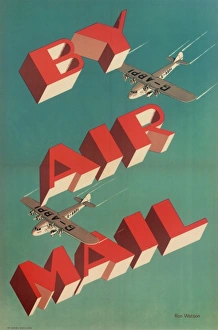 Air Mail Gallery: GPO By Air Mail Poster