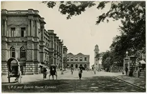 Colombo Prints: The GPO and Queens House - Colombo, Sri Lanka