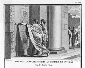Tiberius Prints: Gracchus Closes Temple