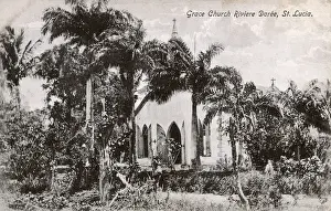 Doree Prints: Grace Church, Riviere Doree, St Lucia, West Indies