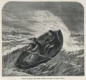 Depictions Collection: Grace Darling Rowing