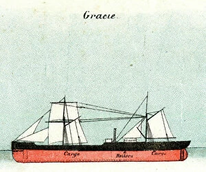Boilers Collection: Gracie, cargo ship