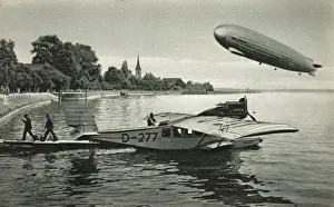A Graf Zeppelin and a flying boat, Konstanz, D- 277