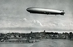 Zeppelin Gallery: Graf Zeppelin over Friedrichshafen, Germany