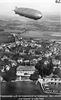 Friedrichshafen Prints: The Graf Zeppelin LZ 127 over Friedrichshafen