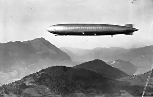 Graf Prints: The Graf Zeppelin LZ 127 over Switzerland