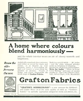 Furnished Prints: Grafton Fabrics Advertisement