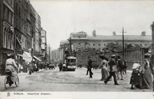 Cyclist Prints: Grafton Street, Dublin, Republic of Ireland