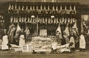 Shopkeeper Collection: Graham and Withers butchers shop, Bromley, Kent