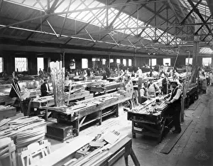 Grahame-White Aviation Co Ltd factory at Hendon in 1918