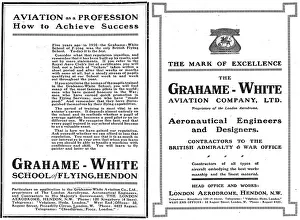 Grahame Prints: The Grahame-White Flying School - Aviation As A Profession