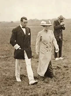 Grahame-White and Lady Northcliffe at Hendon