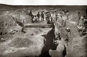 Harris Prints: Grahamstown gold mining Company, South Africa, circa 1888