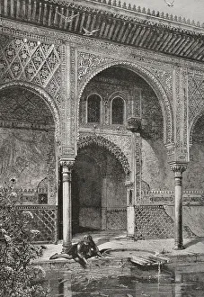 Domination Prints: Granada, Andalusia, Spain. The Alhambra. Comares