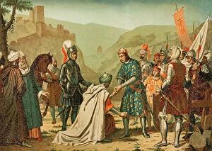 Castile Collection: Granada War - Taking of Loja by King Ferdinand the Catholic