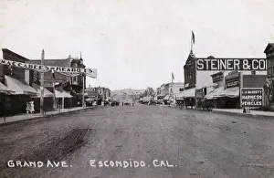 Californian Prints: Grand Avenue, Escondido, San Diego, California, USA