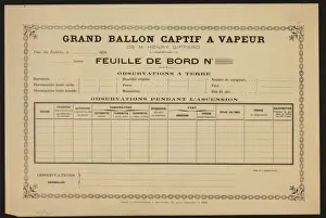 Cap Tif Prints: Grand ballon captif a vapeur, de M. Henry Giffard text