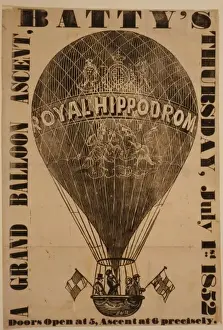 A grand balloon ascent, Battys, Thursday, July 1st, 1852