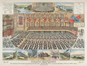 Completion Prints: Grand banquet, given by the citizens of Cincinnati, to the v