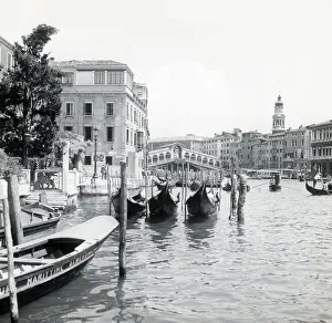 Grand Canal and Rialto Bridge, Venice, Italy