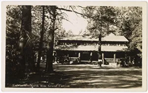 Cafeteria Prints: Grand Canyon Lodge, Cafeteria, North Rim, Arizona, USA Date: 1930s