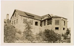 Arizona Prints: Grand Canyon Lodge, viewed from below, North Rim, Arizona, USA Date: 1930s