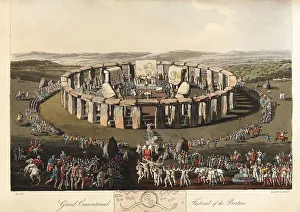 Veils Prints: Grand Conventional Festival of the Britons at Stonehenge, pre-Ro