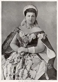 Grand Duchess Maria Alexandrovna of Russia (1853 - 1920), fifth child and only surviving daughter of Alexander II of Russia and Marie of Hesse and by Rhine