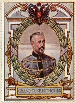 Nikolai Collection: Grand Duke Nicholas / Stamp