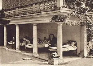 Beds Prints: A Grand English Country Home - Goodwood House in Sussex - converted to a modern war