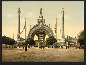 Grand entrance, Exposition Universal, 1900, Paris, France