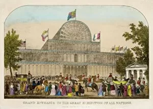 1850s Collection: Grand Entrance to the Great Exhibition of 1851