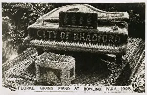 Bowling Prints: Grand Floral Piano - Bowling Park, Bradford, Yorkshire