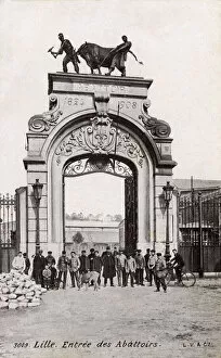 Abattoir Gallery: The Grand Gates to the Abattoir at Lille, France