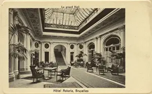 Brussels Prints: Grand Hall of the Hotel Astoria, Brussels, Belgium