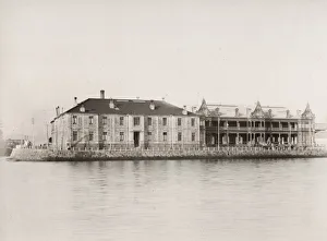 Yokohama Prints: Grand Hotel on the Bund, Yokohama, Japan