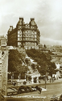 Images Dated 12th May 2011: Grand Hotel and chair lift, Scarborough