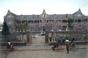 Grand Hotel, Yokohama, Japan circa 1880s. Date: circa 1880s