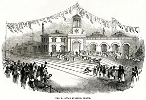 Junction Prints: Grand Junction Railway in Crewe 1843