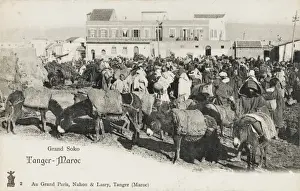 Market Place Prints: The Grand Market - Tangiers, Morocco
