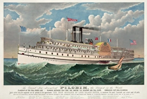 Steam Boat Gallery: The grand new steamboat Pilgrim: the largest in the world: f