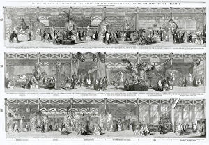 Images Dated 26th March 2021: Grand Panorama of the Great Exhibition showing the south and north transept