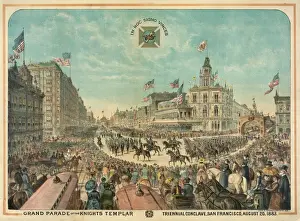 Templar Prints: Grand parade of the Knights Templar triennial conclave, San