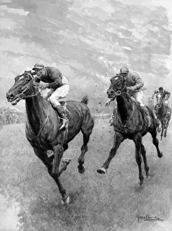 Jockeys Prints: Grand Parade winning the Derby