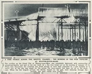 Aflame Gallery: Grand Pier at Weston-Super-Mare burns down in 1930