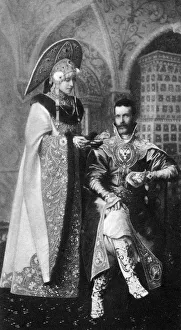 Grand Prince Sergei and Grand Princess Elizaveta in 17th cen Grand Prince Sergei and Grand Princess Elizaveta in 17th cen