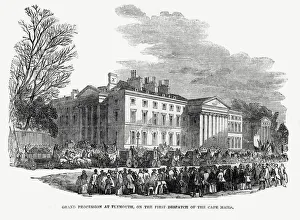 Images Dated 23rd October 2019: Grand procession at Plymouth on first dispatch of Cape mails