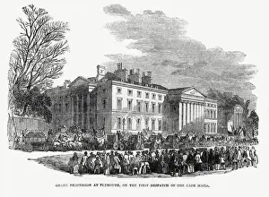 Celebrating Prints: Grand procession at Plymouth on first dispatch of Cape mails