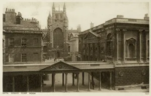 Images Dated 30th December 2015: The Grand Pump Room and Abbey, Bath, Somerset
