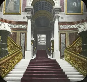 Buckingham Prints: Grand staircase, Windsor Castle, Windsor, Berkshire